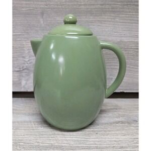 Starbucks Retro 70's Vibes Green Coffee Pot Stoneware 32 oz 2011 Server B2